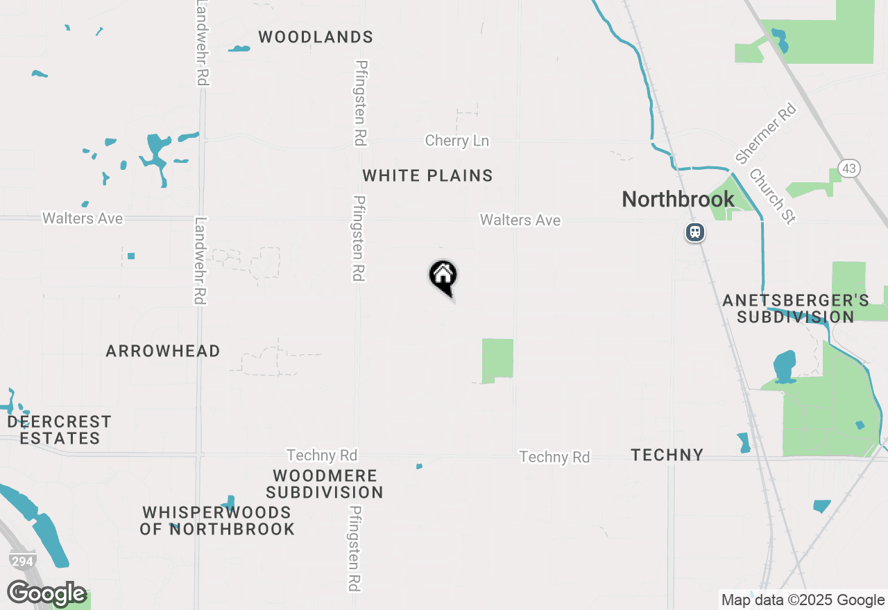Map of 2542 Woodlawn Road, Northbrook, IL 60062