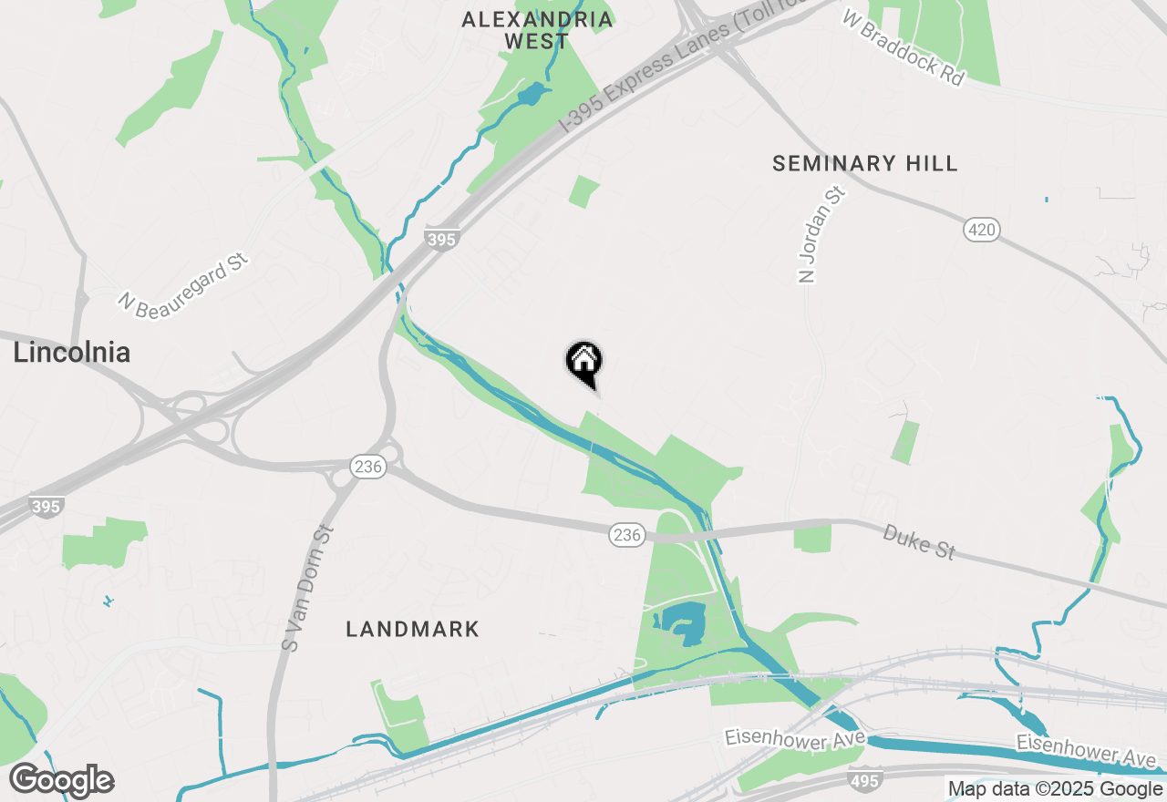 Map of 609 Prospect Place, Alexandria, VA 22304