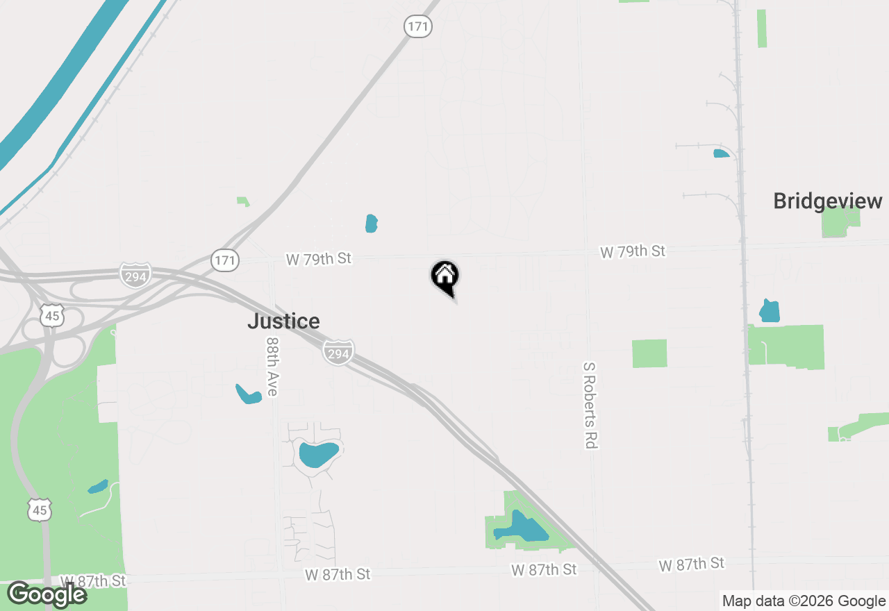 Map of 8014 S 83rd Court, Justice, IL 60458