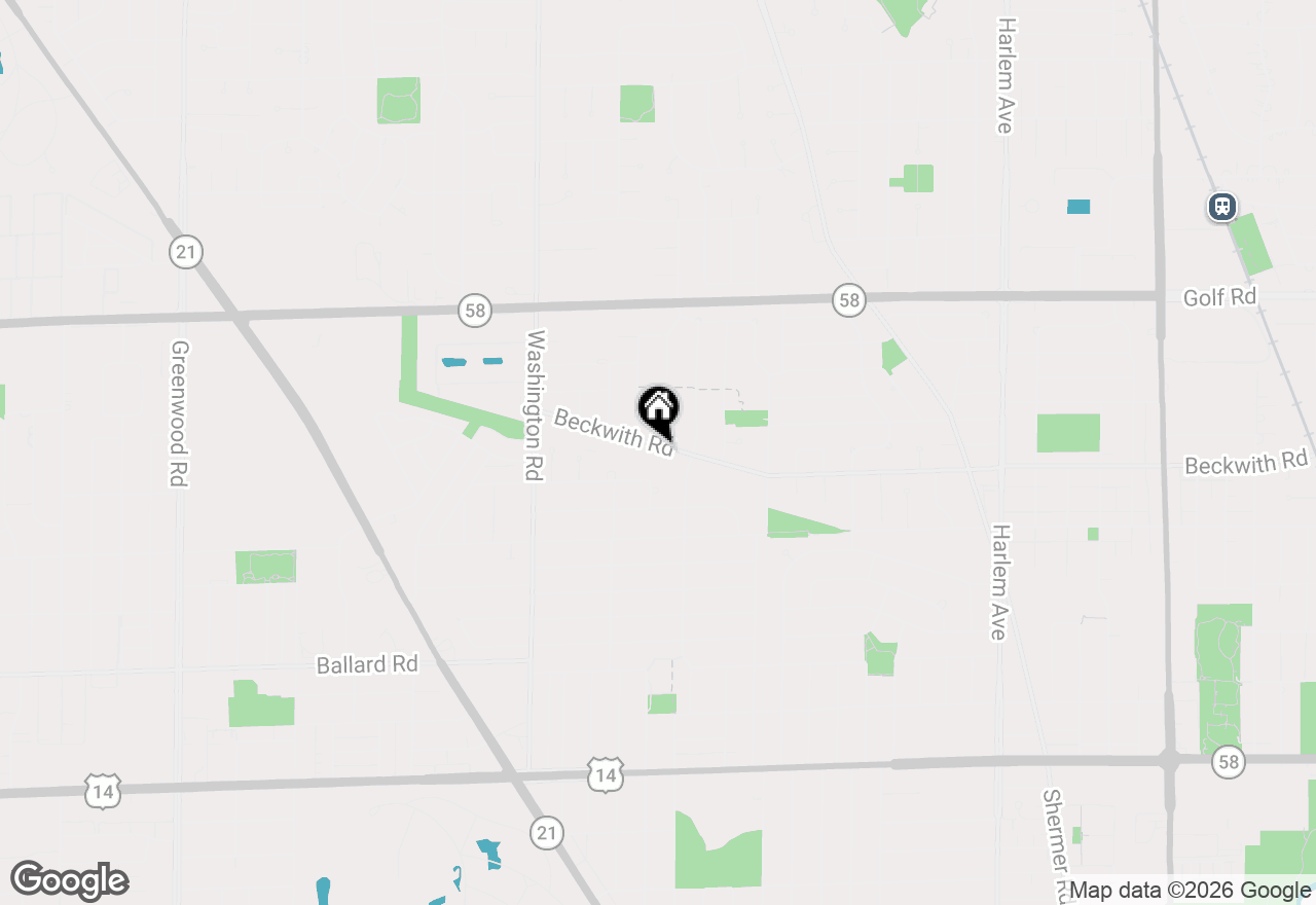 Map of 7745 Beckwith Road, Morton Grove, IL 60053