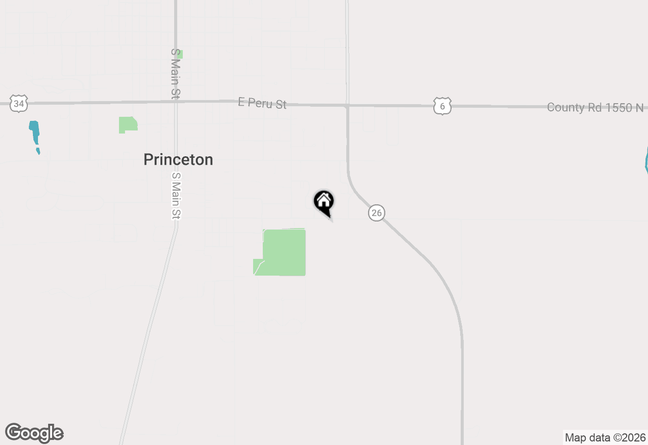 Map of 704 E Thompson Street, Princeton, IL 61356