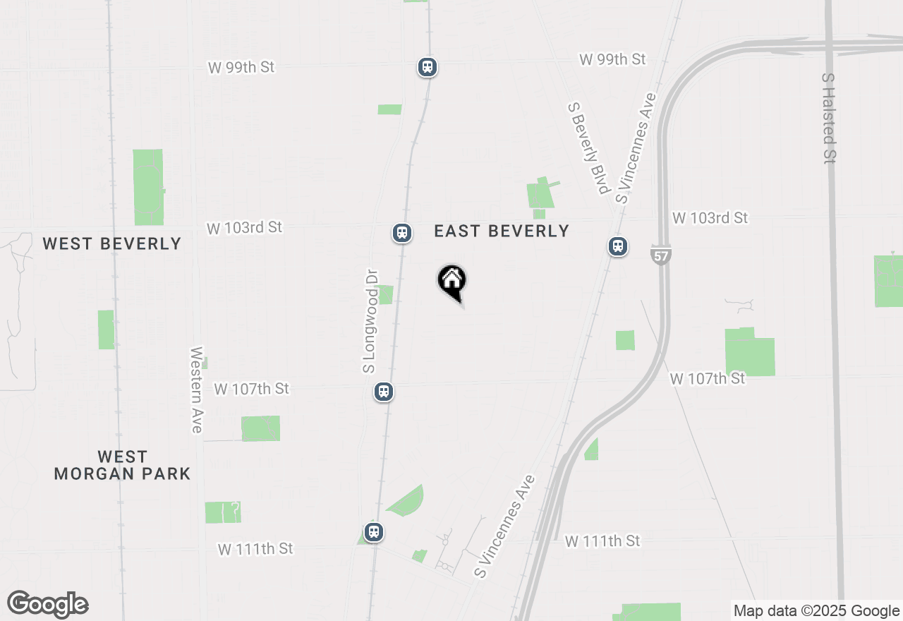 Map of 1737 W 105th Street, Chicago, IL 60643