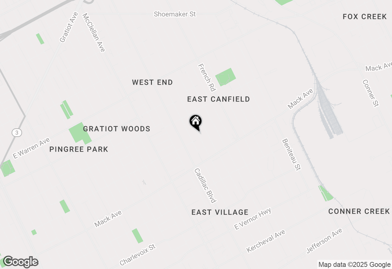 Map of 3903 Bewick Street, Detroit, MI 48214