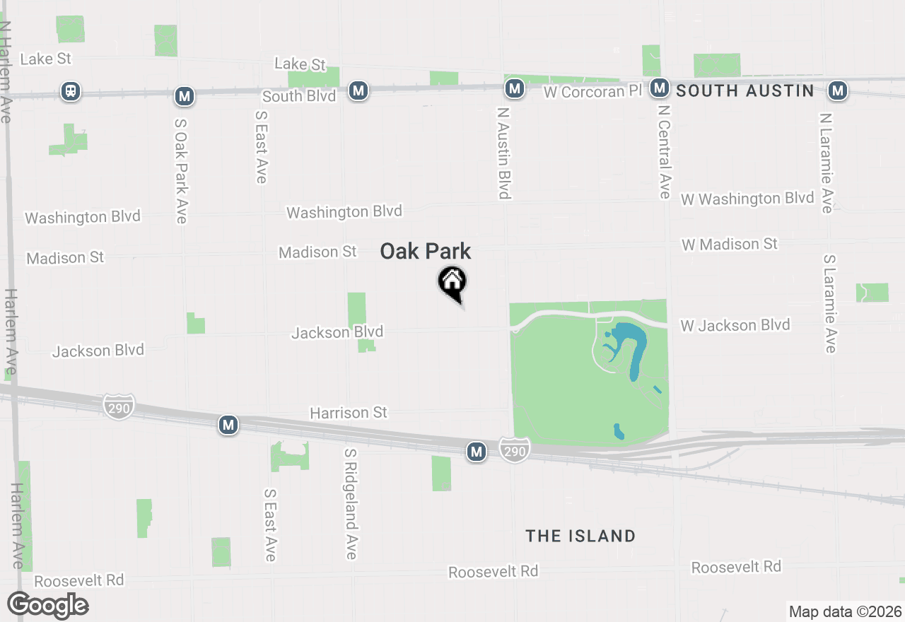 Map of 624 S Taylor Avenue, Oak Park, IL 60304