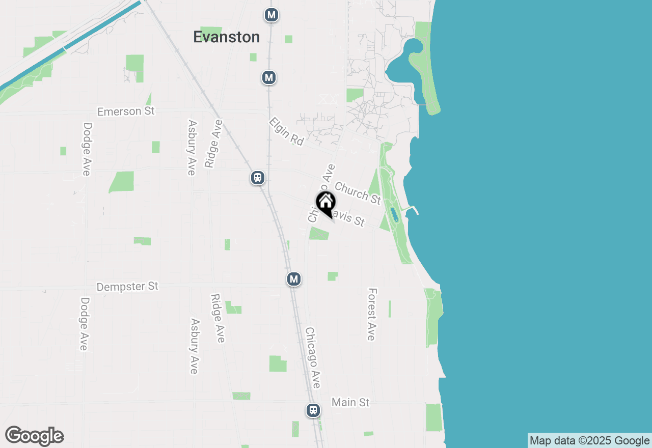 Map of 1508 Hinman Avenue #8B, Evanston, IL 60201