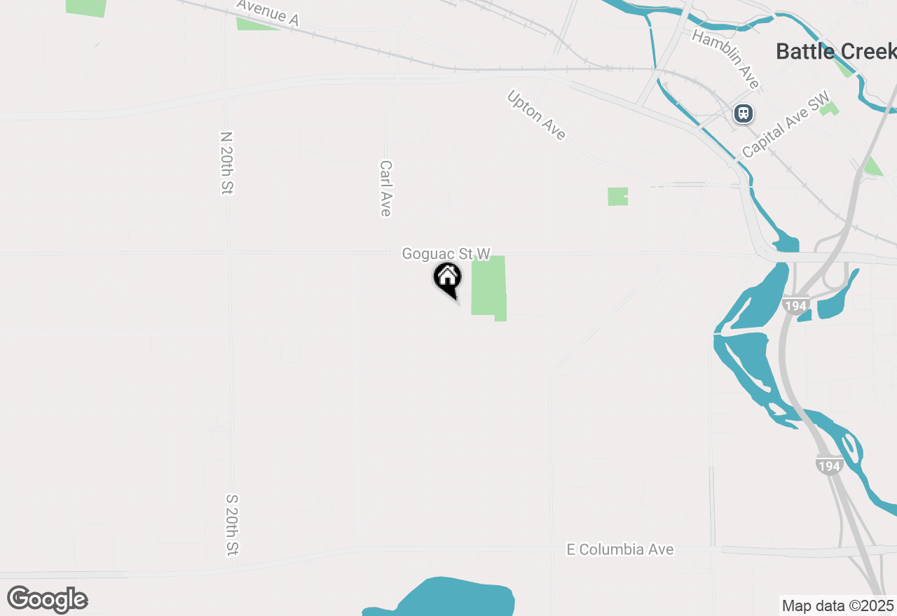 Map of 236 W Burnham Street, Battle Creek, MI 49015