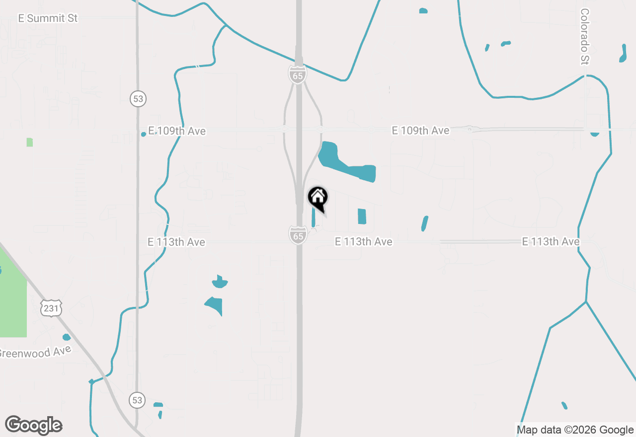 Map of 11166 Tennessee Street, Crown Point, IN 46307