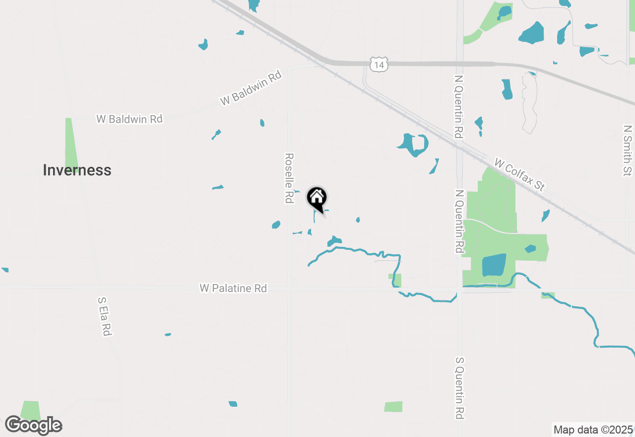 Map of 177 Midmar Lane, Inverness, IL 60067