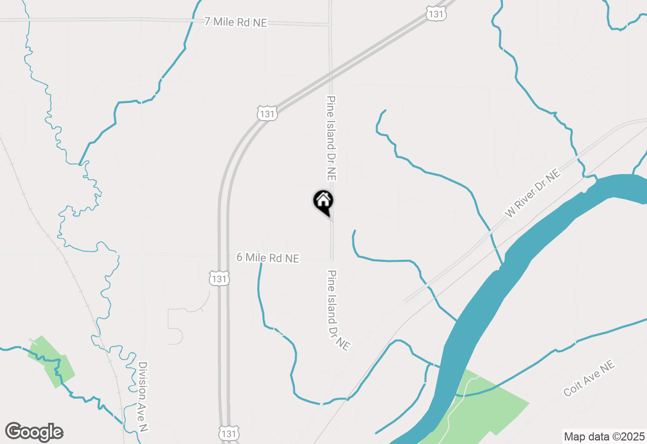 Map of 5333 Pine Island Drive Ne, Comstock Park, MI 49321