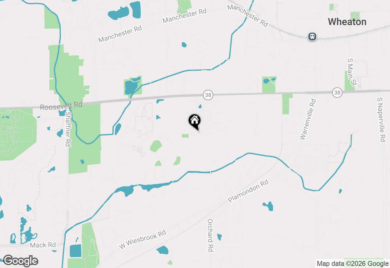 Map of 1020 Dartmouth Drive, Wheaton, IL 60189