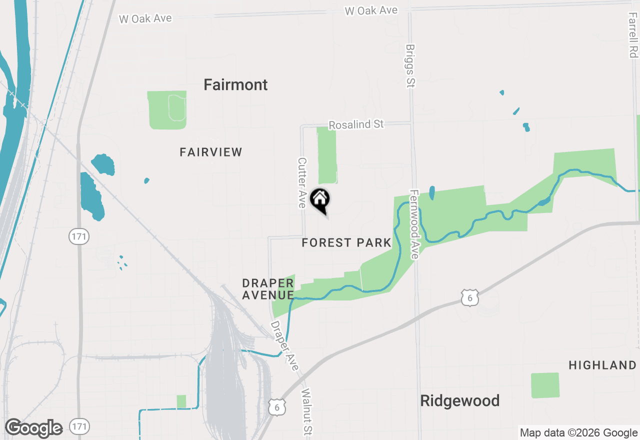 Map of 1216 Gould Street, Joliet, IL 60432