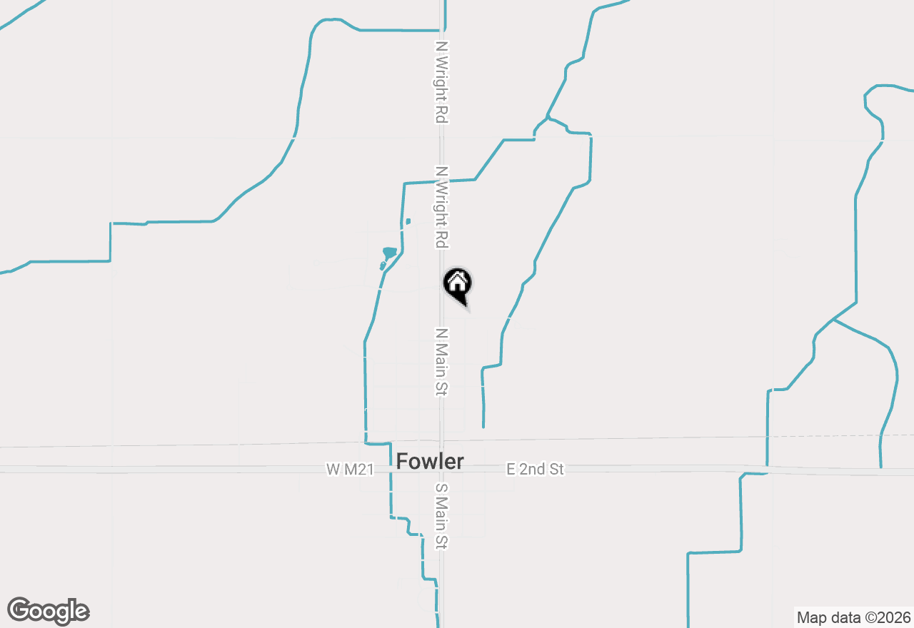 Map of 10910 North Drive, Fowler, MI 48835
