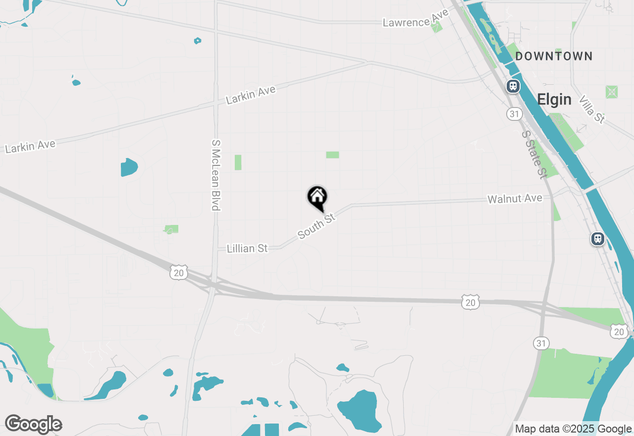Map of 956 South Street, Elgin, IL 60123