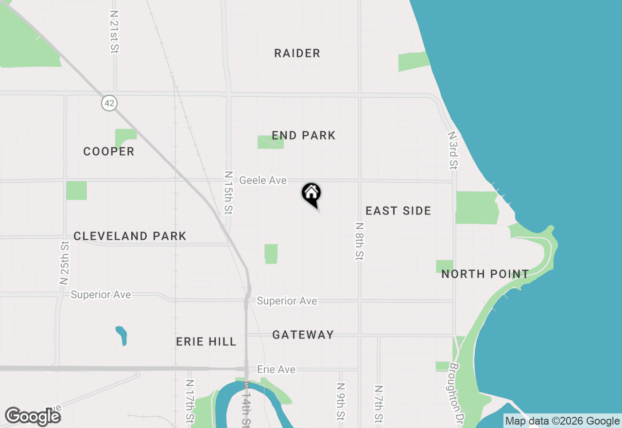 Map of 1021 Bluff Ave #1019, Sheboygan, WI 53081