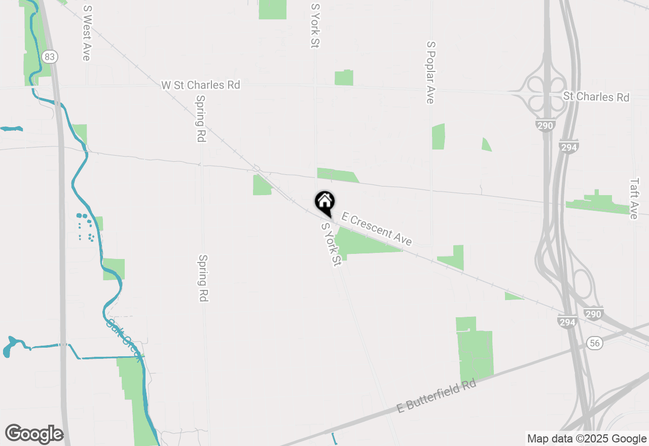 Map of 600 S York Street #3D, Elmhurst, IL 60126