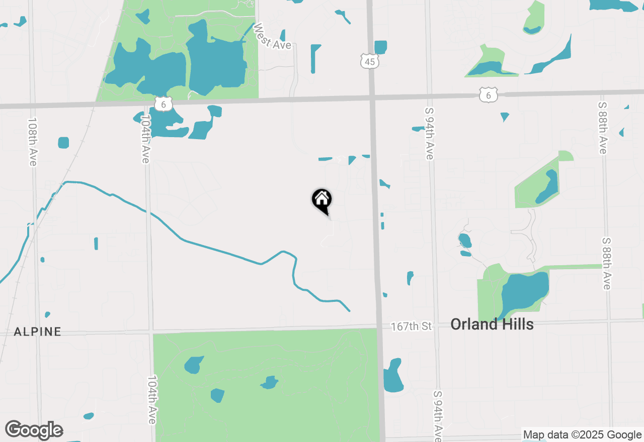 Map of 16300 Chickadee Circle, Orland Park, IL 60467