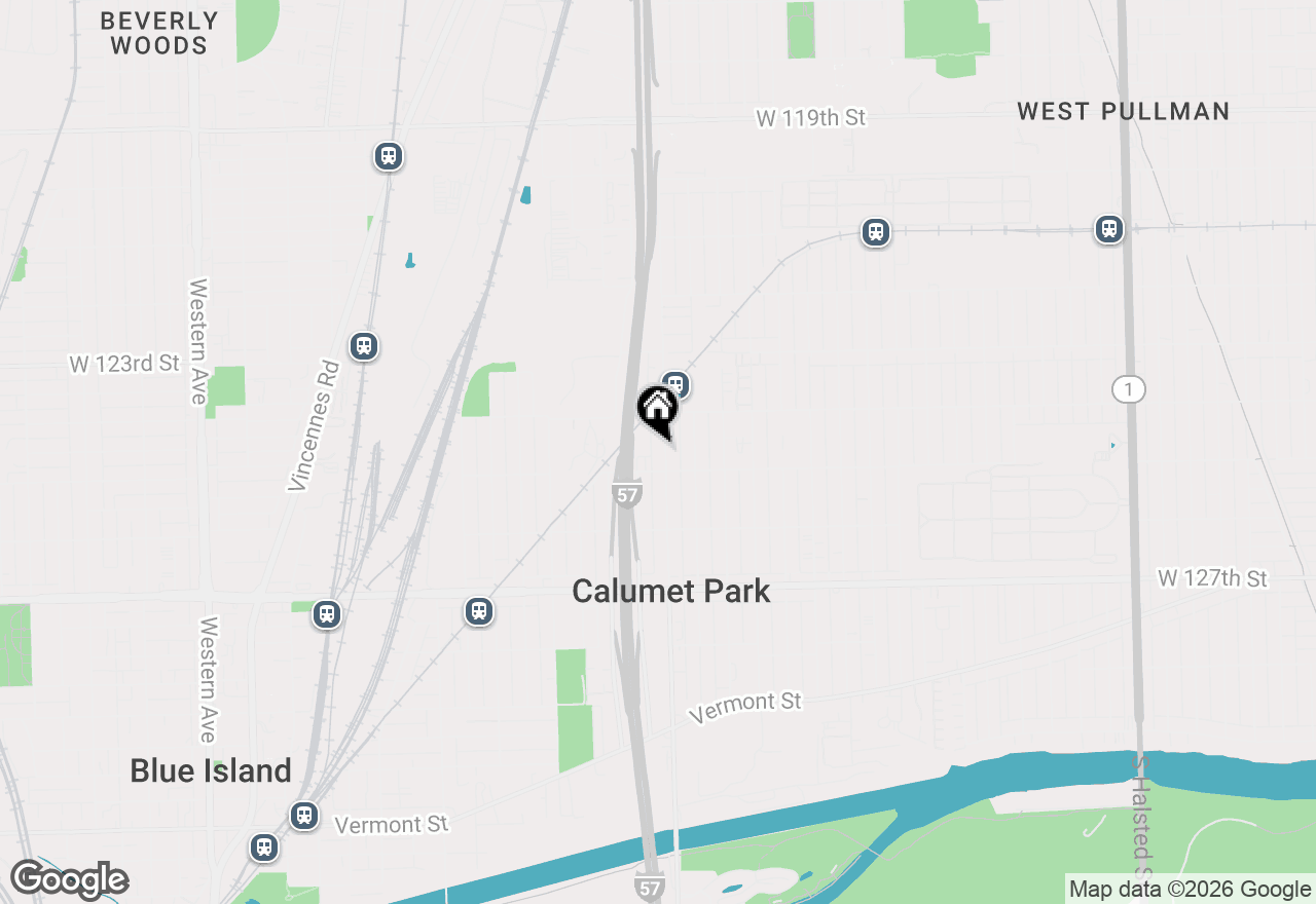 Map of 12432 S Ashland Avenue, Calumet Park, IL 60827