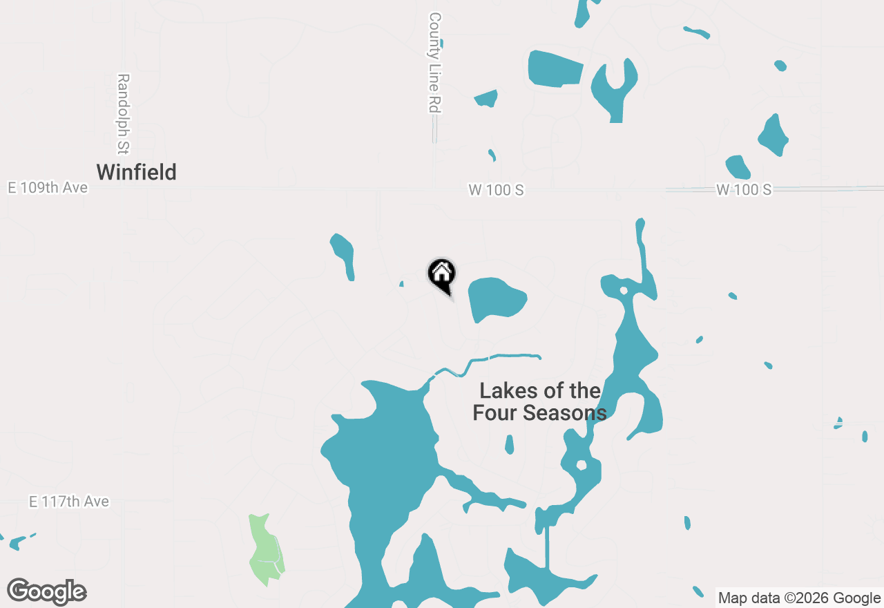 Map of 1128 Country Club Drive, Crown Point, IN 46307