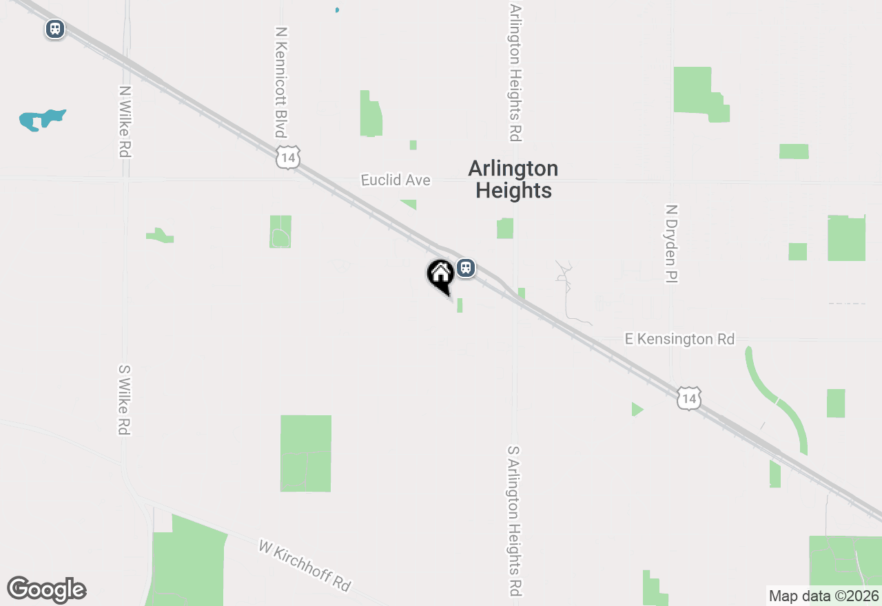 Map of 1 S Highland Avenue #306, Arlington Heights, IL 60005