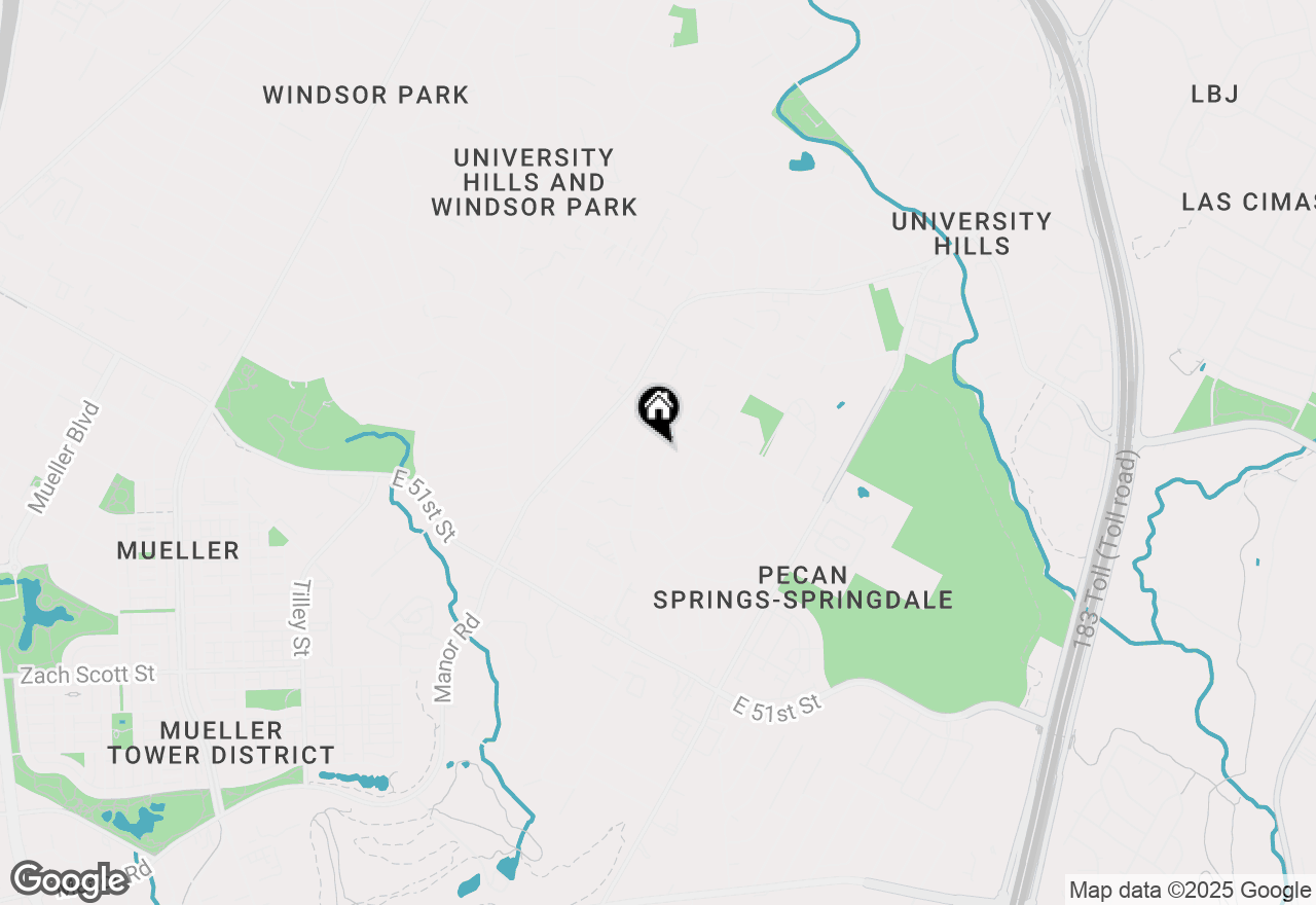 Map of 5603 Darlington Ln, Austin, TX 78723