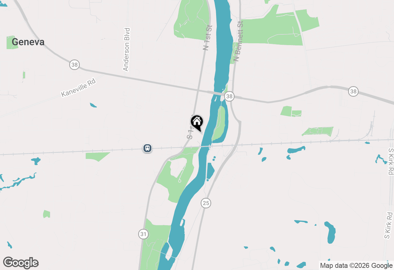 Map of 406 S River Lane, Geneva, IL 60134