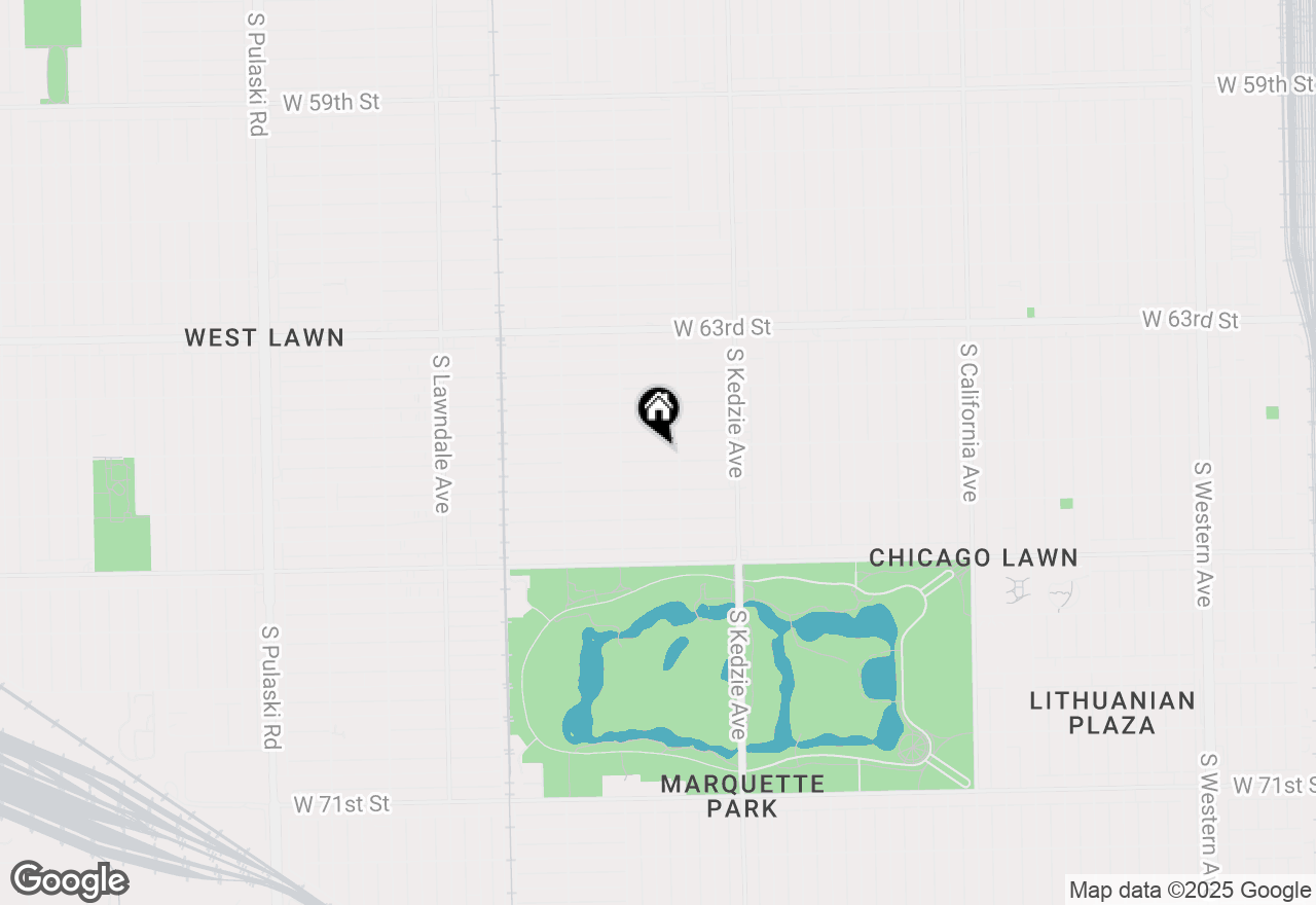 Map of 3321 W 65th Street, Chicago, IL 60629