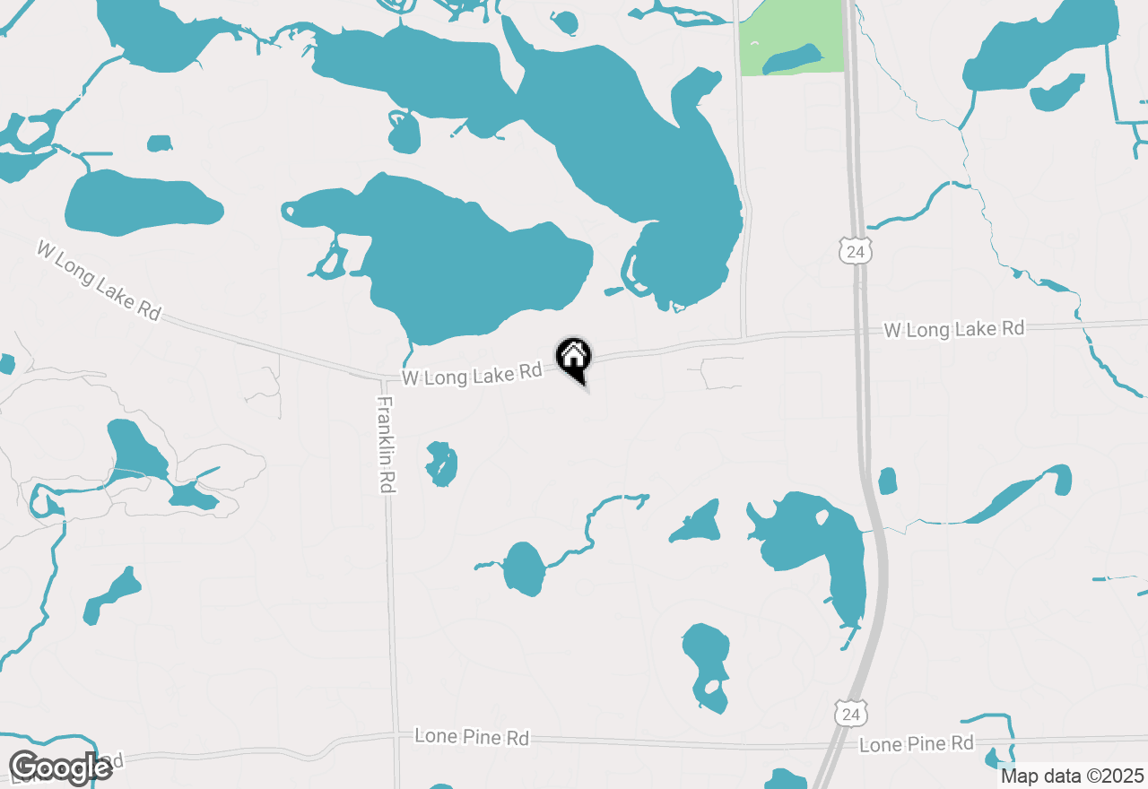 Map of 1347 N Carillon, Bloomfield Hills, MI 48302