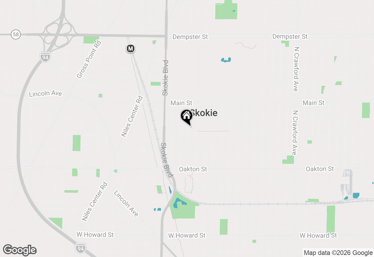 Map of 8224 Knox Avenue #2, Skokie, IL 60076