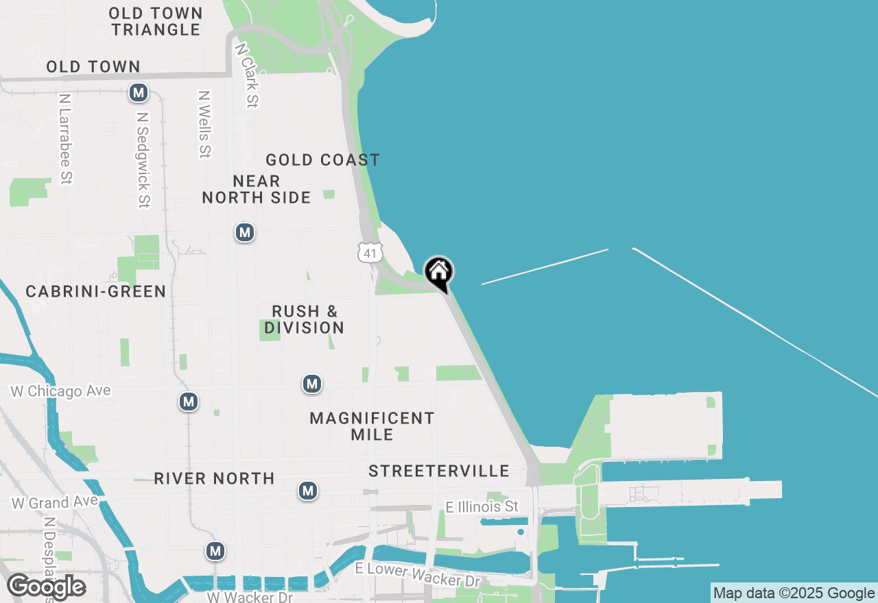 Map of 999 E Lake Shore Drive #2C, Chicago, IL 60611