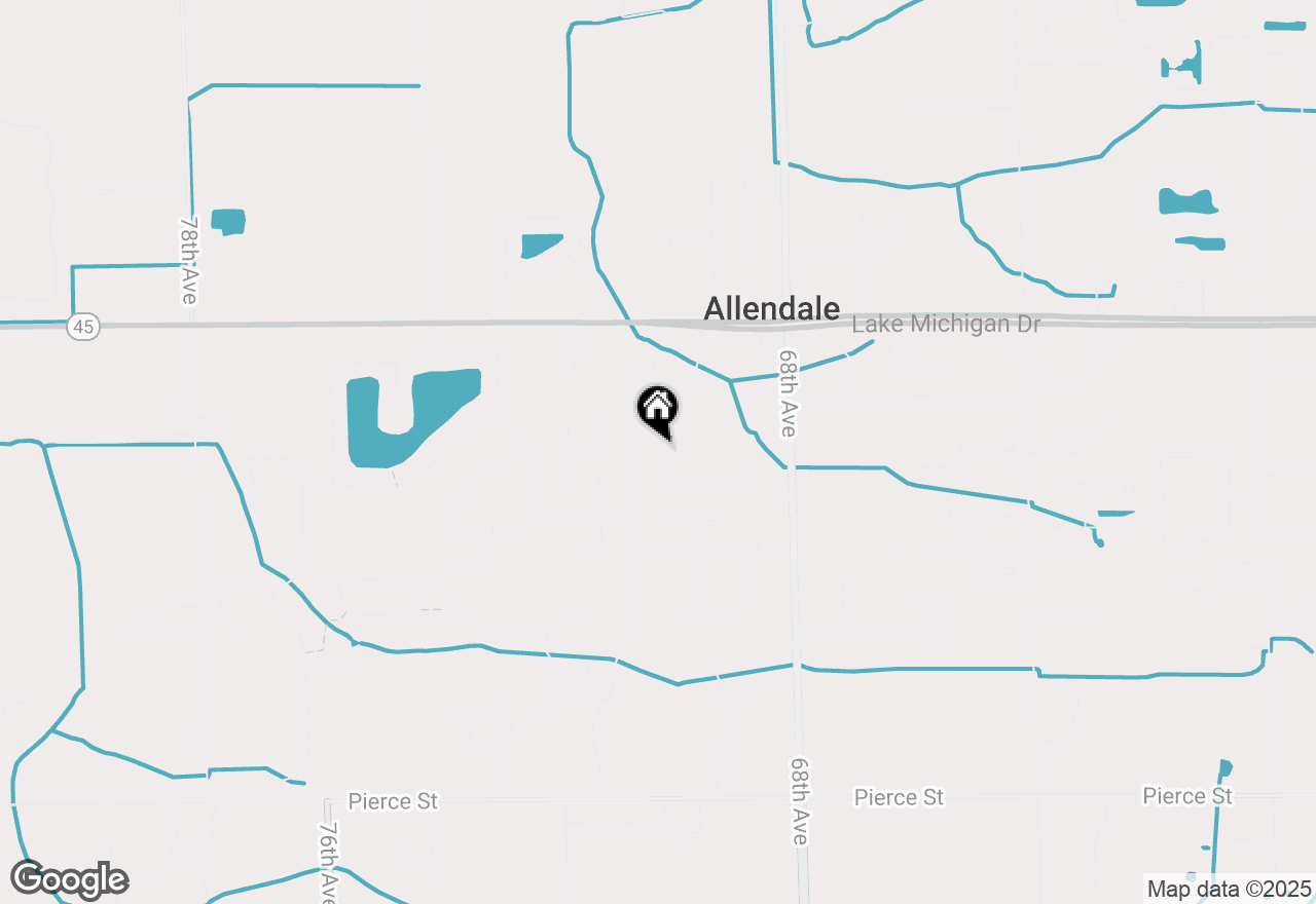 Map of 10972 Creekside Drive, Allendale, MI 49401