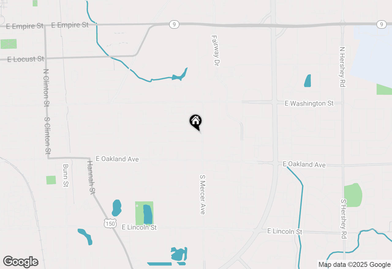 Map of 2016 E Taylor Street, Bloomington, IL 61701