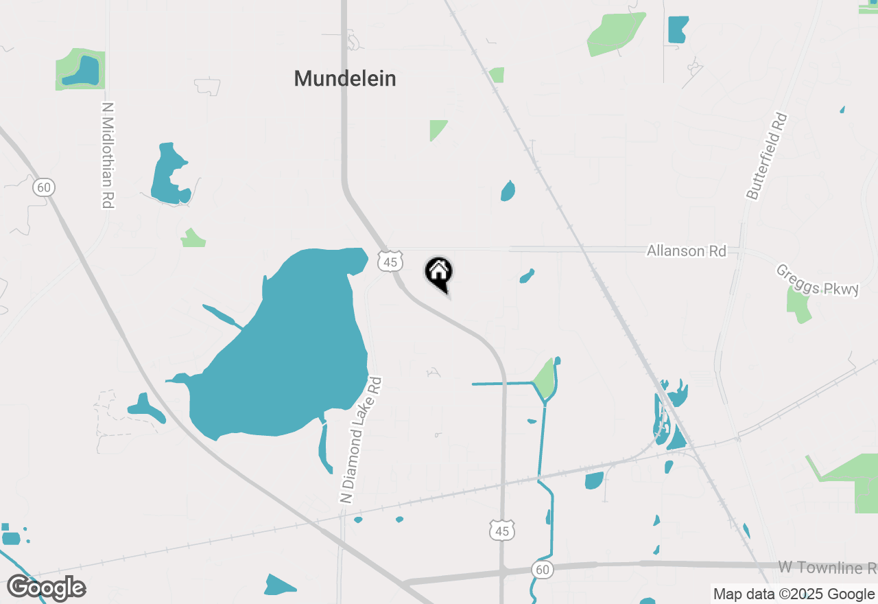Map of 415 Emerson Lane, Mundelein, IL 60060