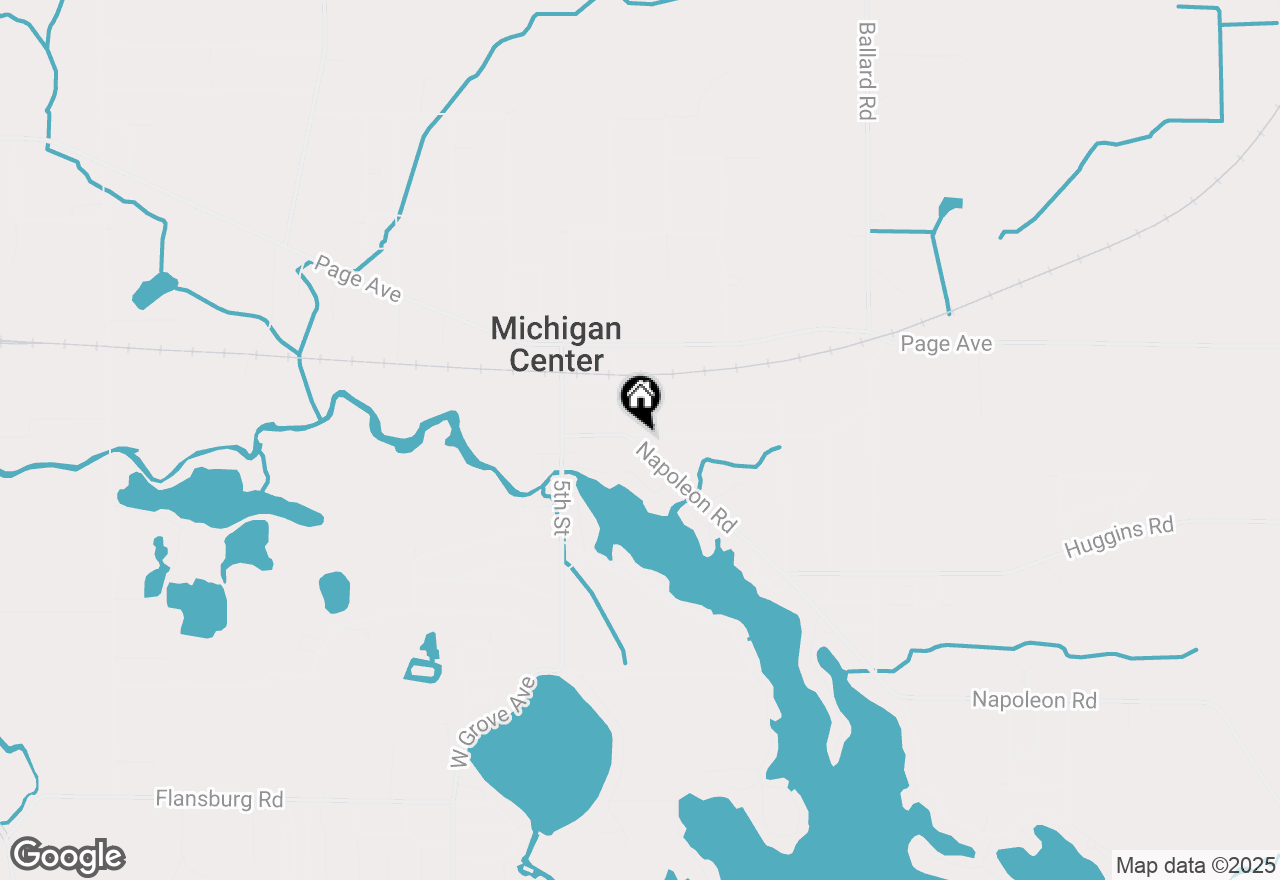 Map of 208 Napoleon Road, Michigan Center, MI 49254