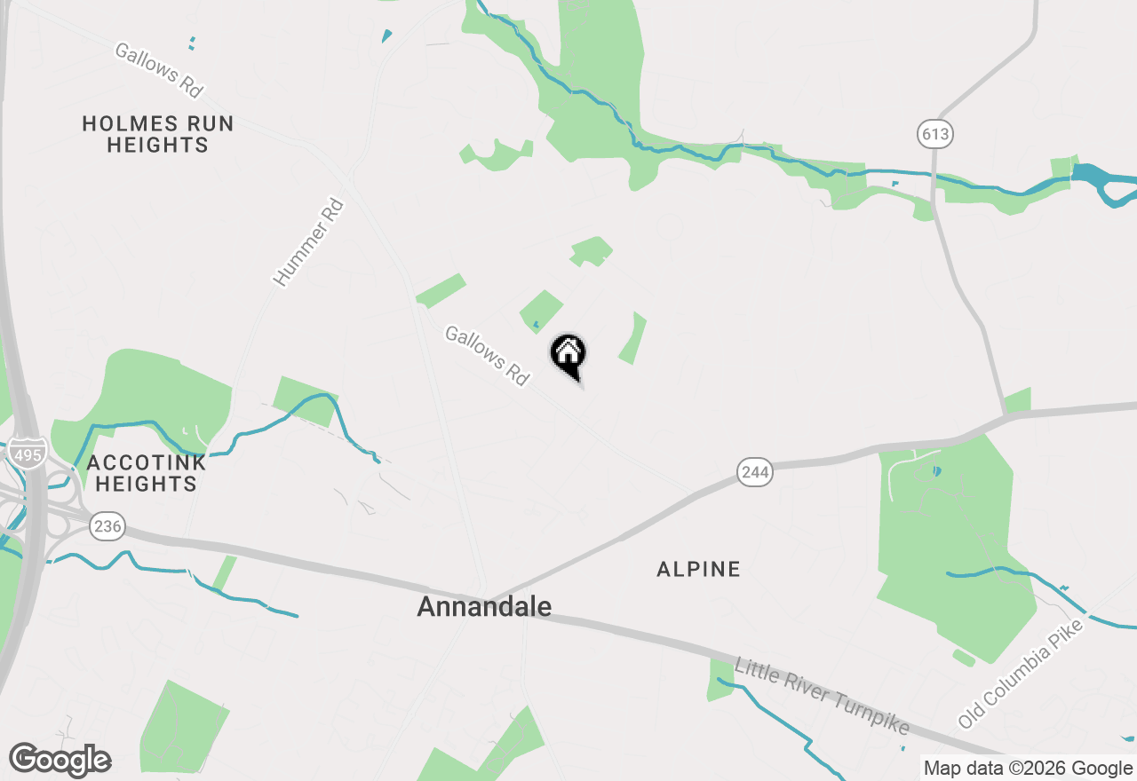 Map of 3908 Longstreet Court, Annandale, VA 22003