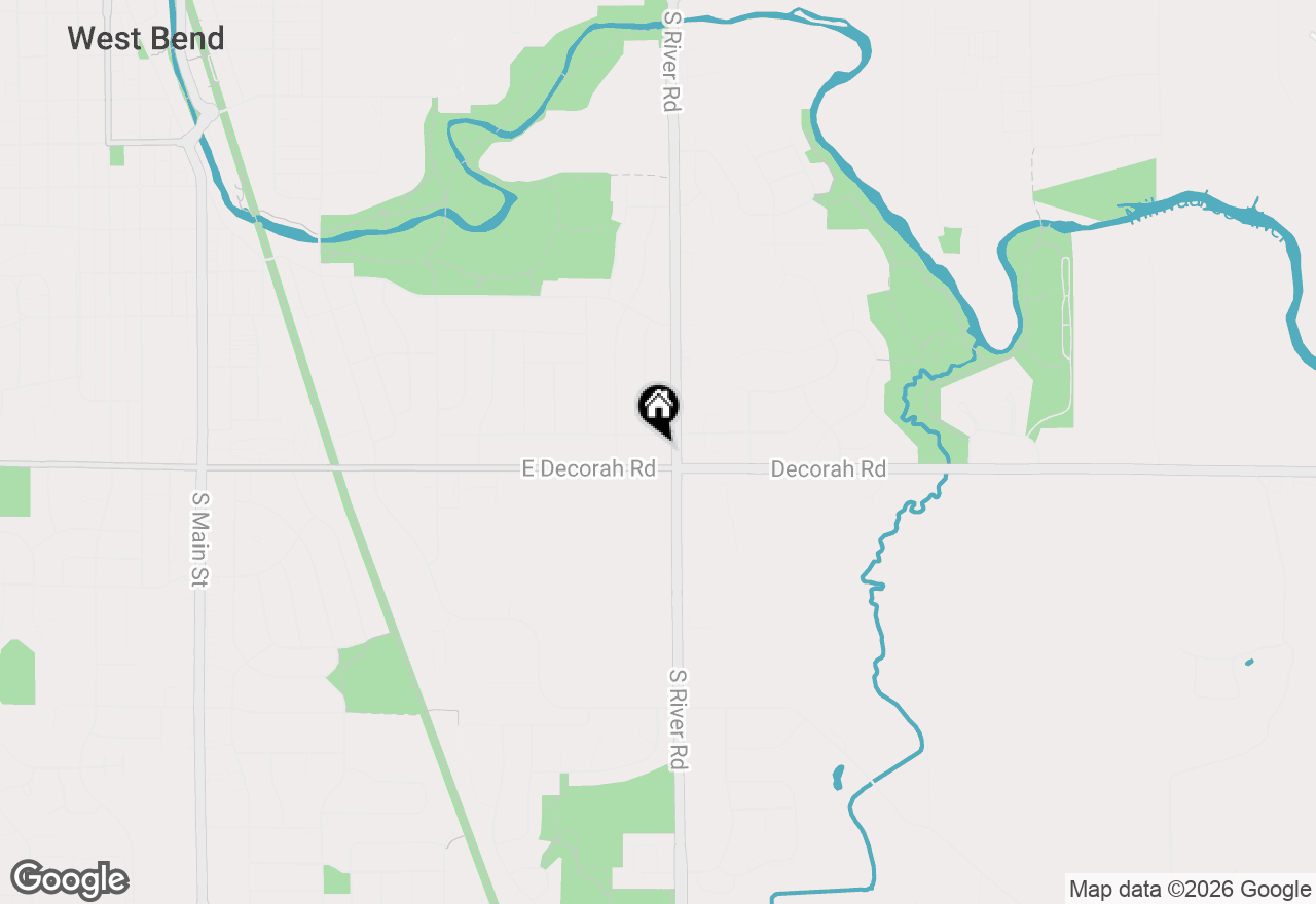 Map of 1226 E Decorah Rd, West Bend, WI 53095