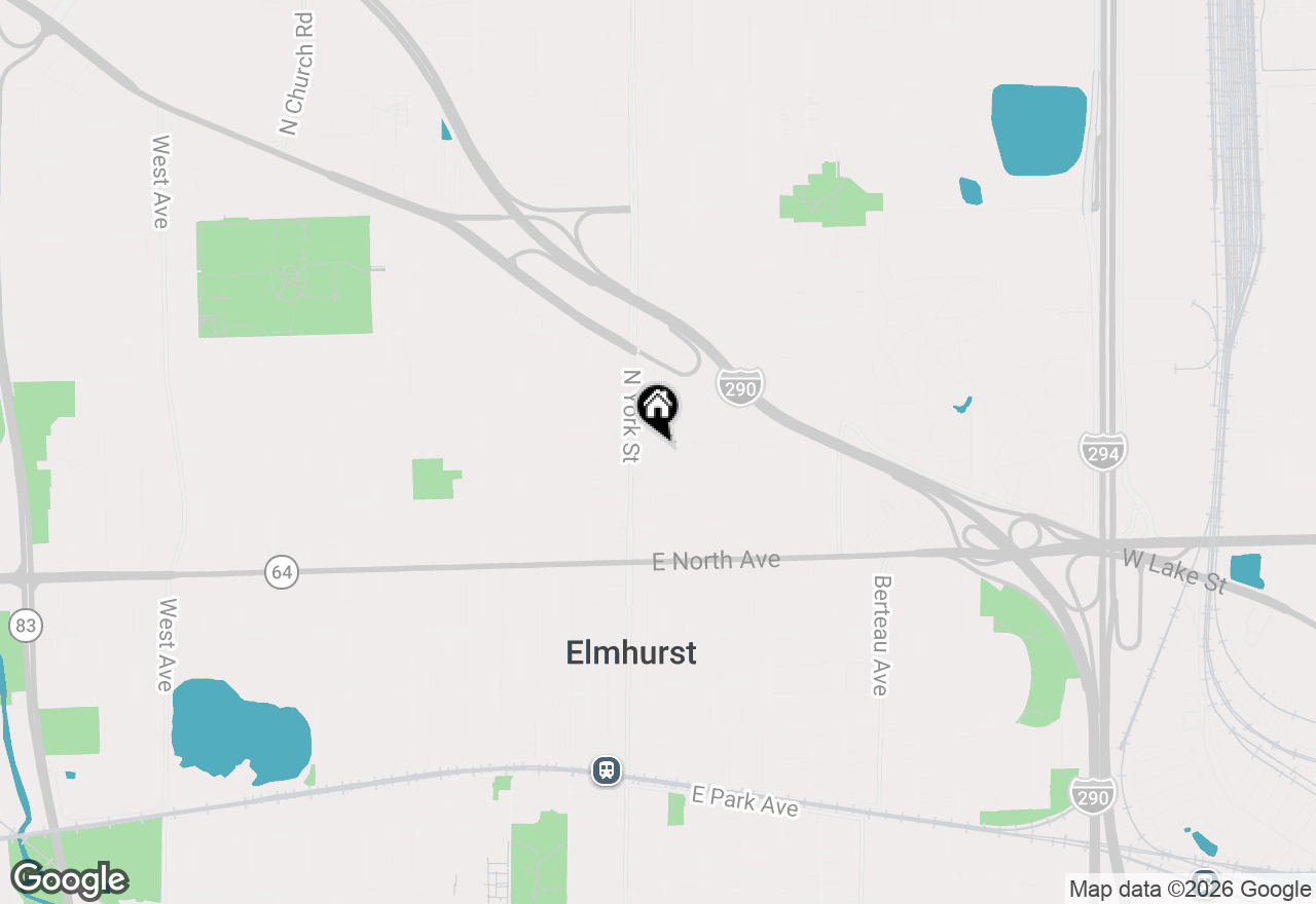 Map of 120 E Fremont Avenue, Elmhurst, IL 60126