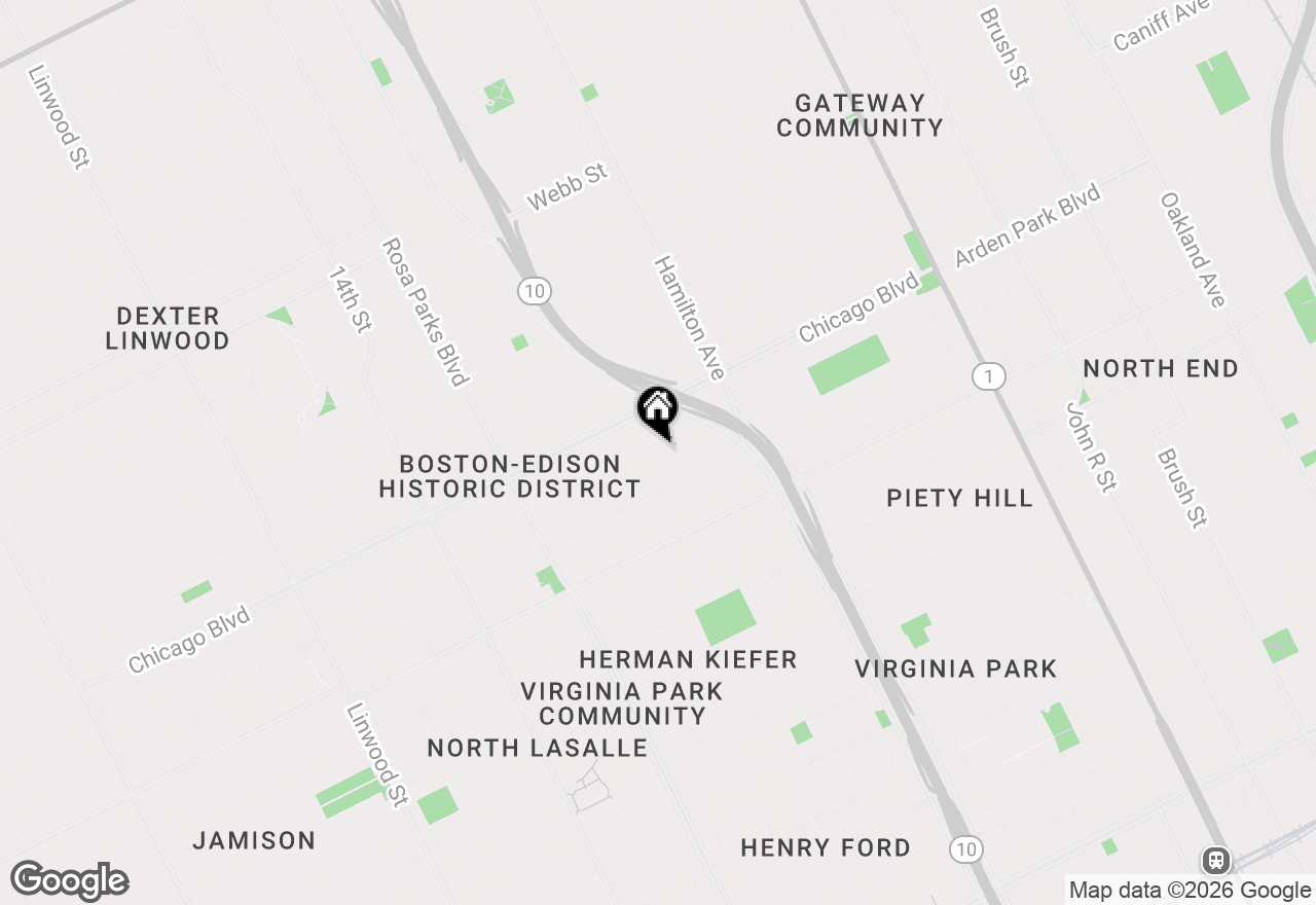 Map of 1423 Longfellow Street, Detroit, MI 48206