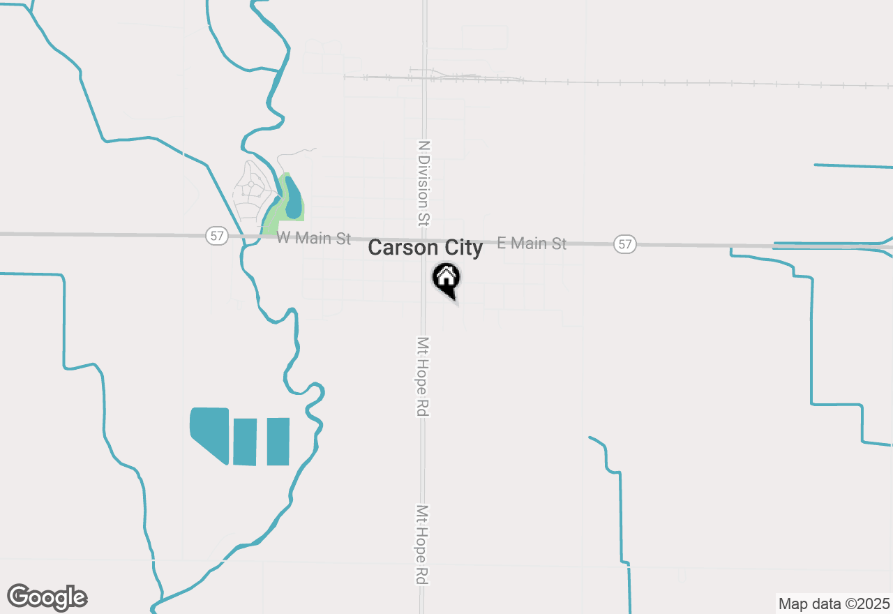 Map of 202 E Walnut Street, Carson City, MI 48811