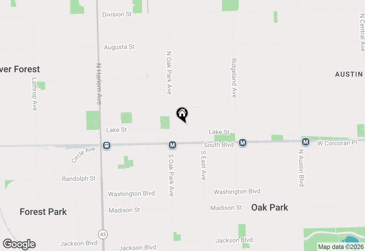 Map of 147 N Euclid Avenue #406, Oak Park, IL 60302