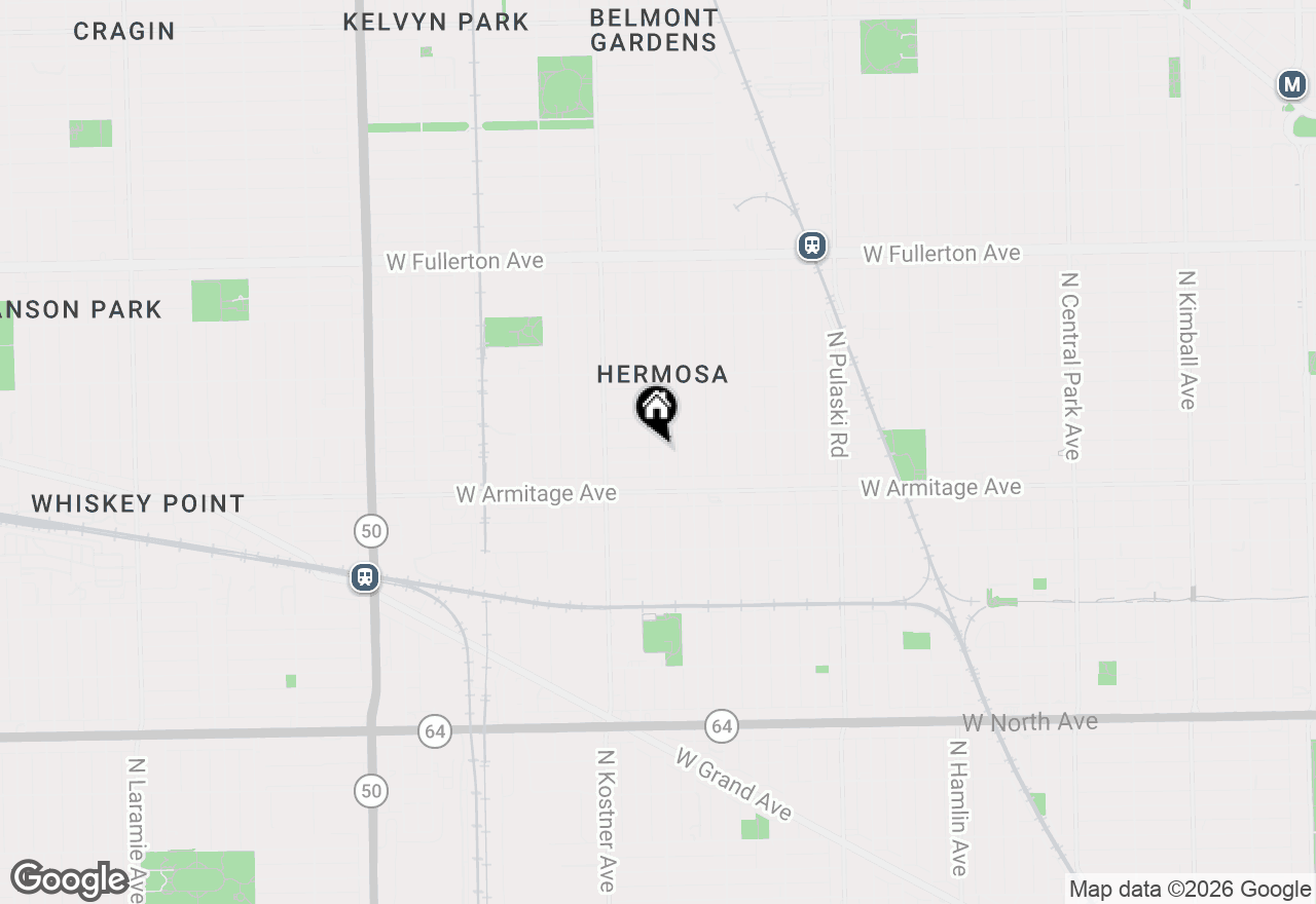 Map of 2040 N Kildare Avenue, Chicago, IL 60639
