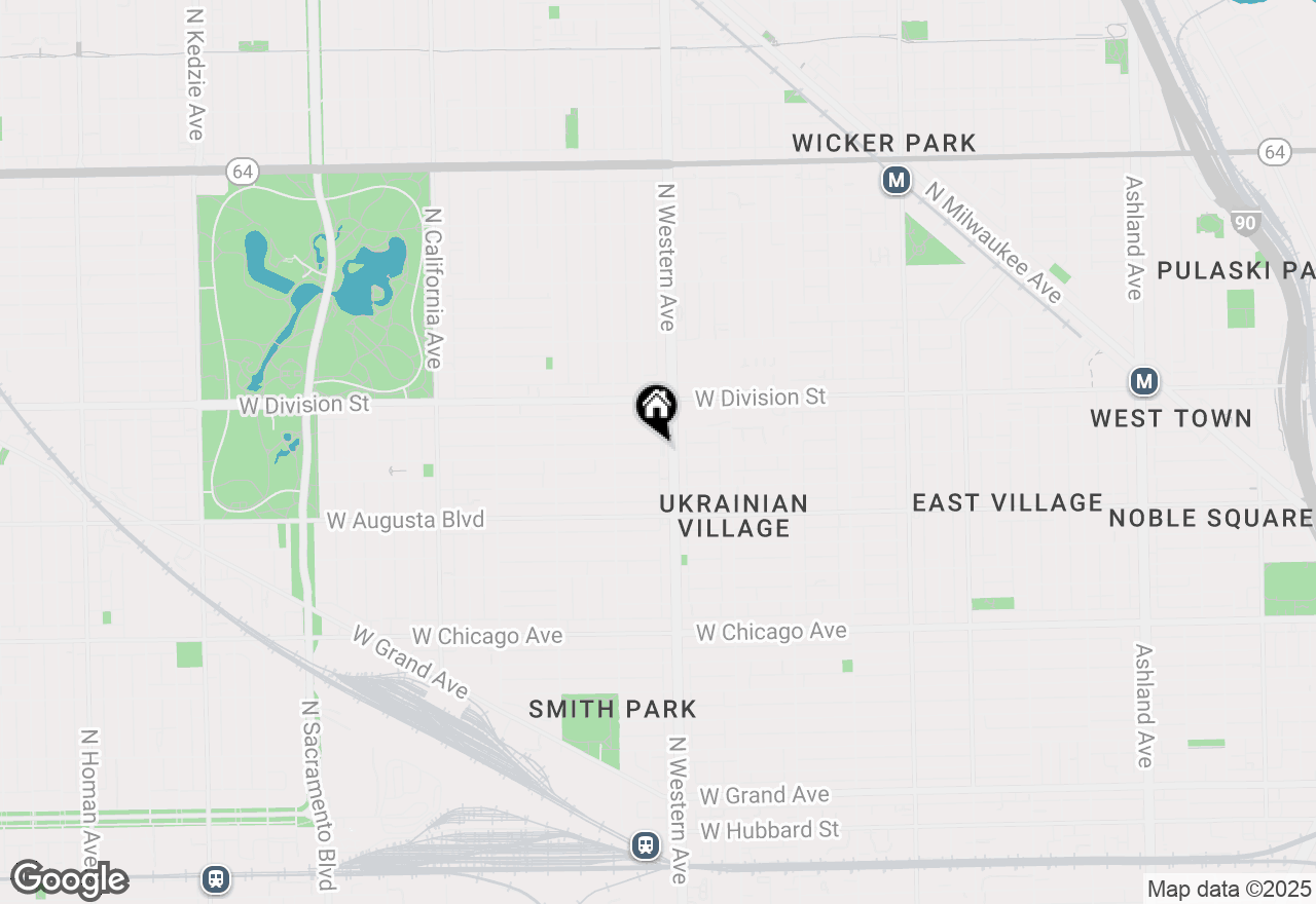 Map of 2414 W Thomas Street #2, Chicago, IL 60622