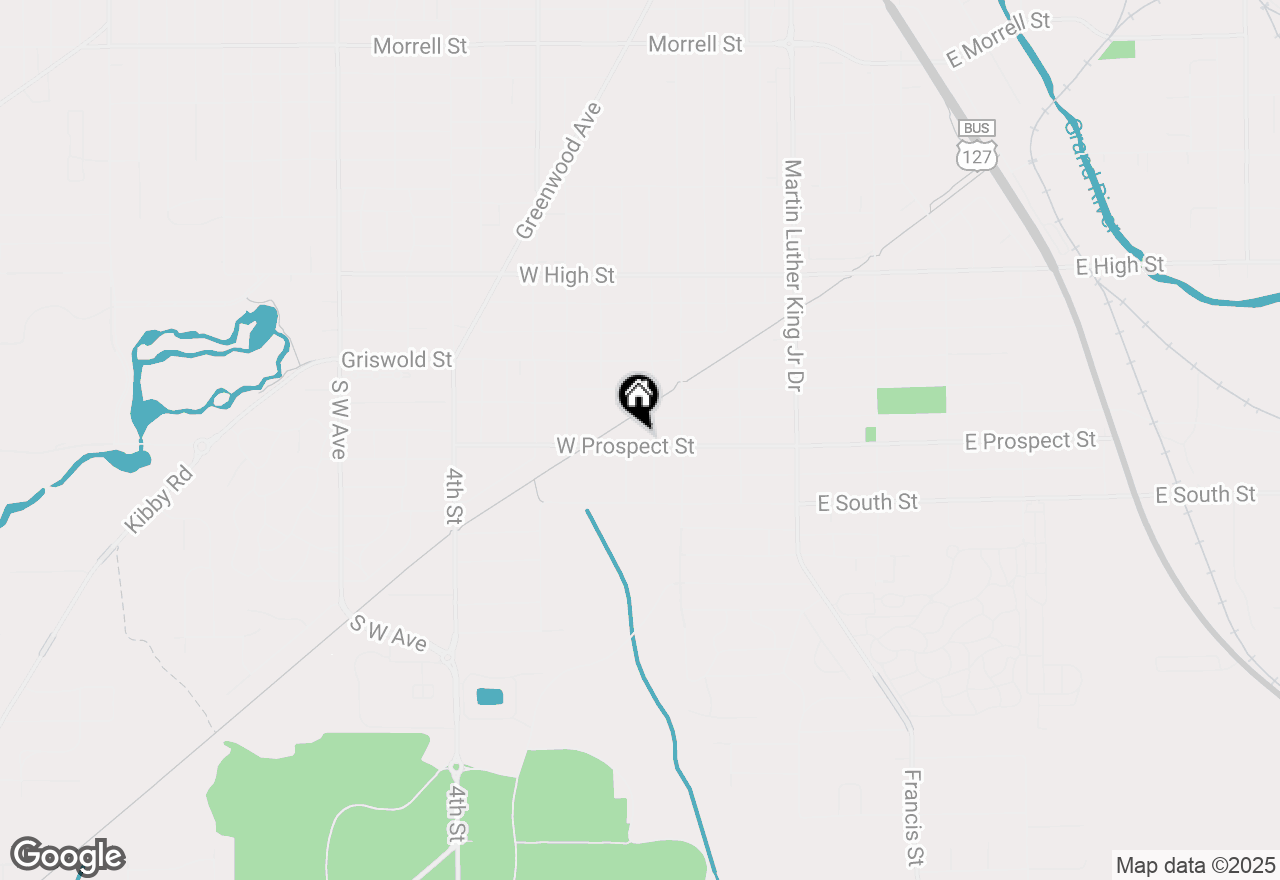 Map of 230 W Prospect Street, Jackson, MI 49203