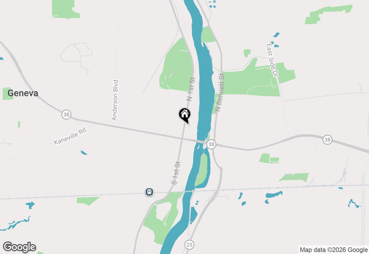 Map of 119 N 1st Street, Geneva, IL 60134