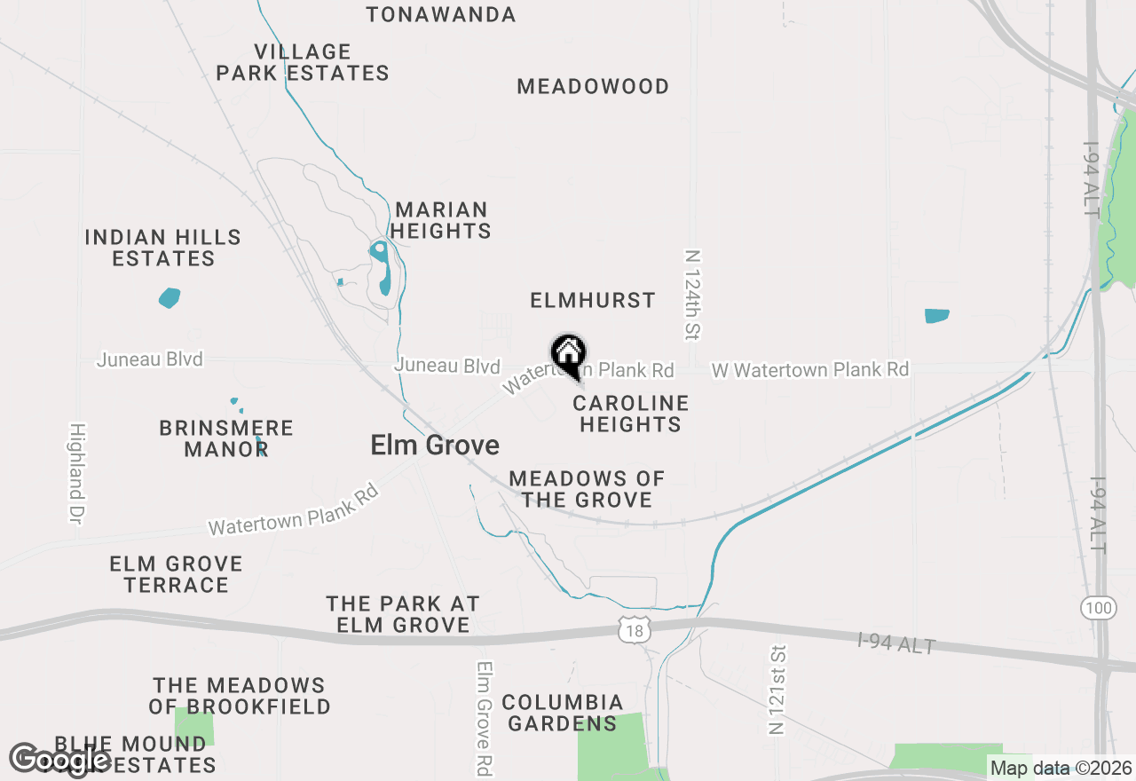 Map of 12805 Stephen Pl, Elm Grove, WI 53122