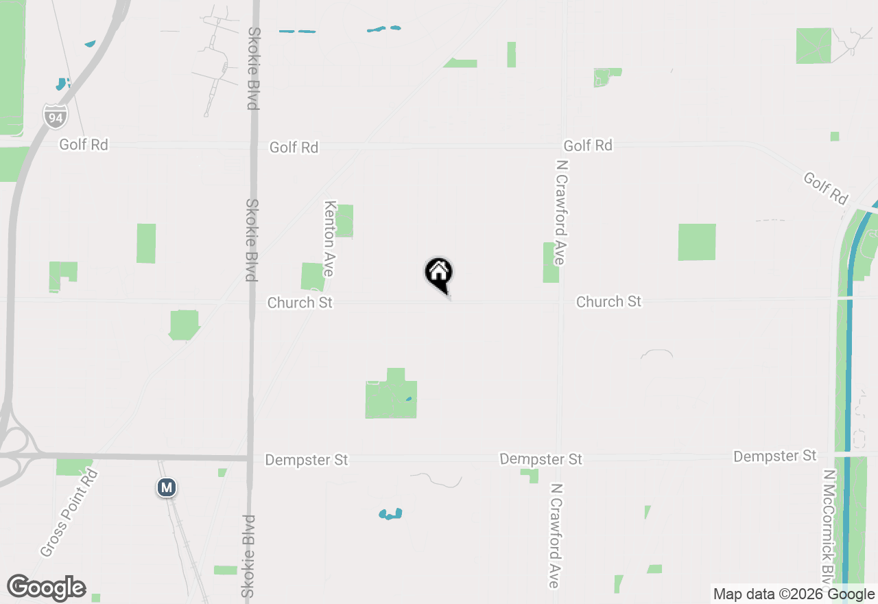 Map of 4310 Church Street, Skokie, IL 60076