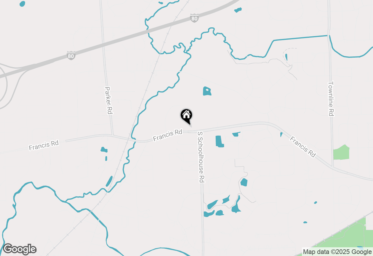 Map of 12864 W Francis Road, Mokena, IL 60448