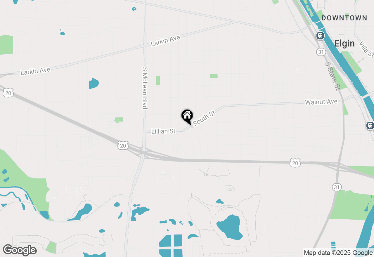 Map of 1-11 South Street, Elgin, IL 60123