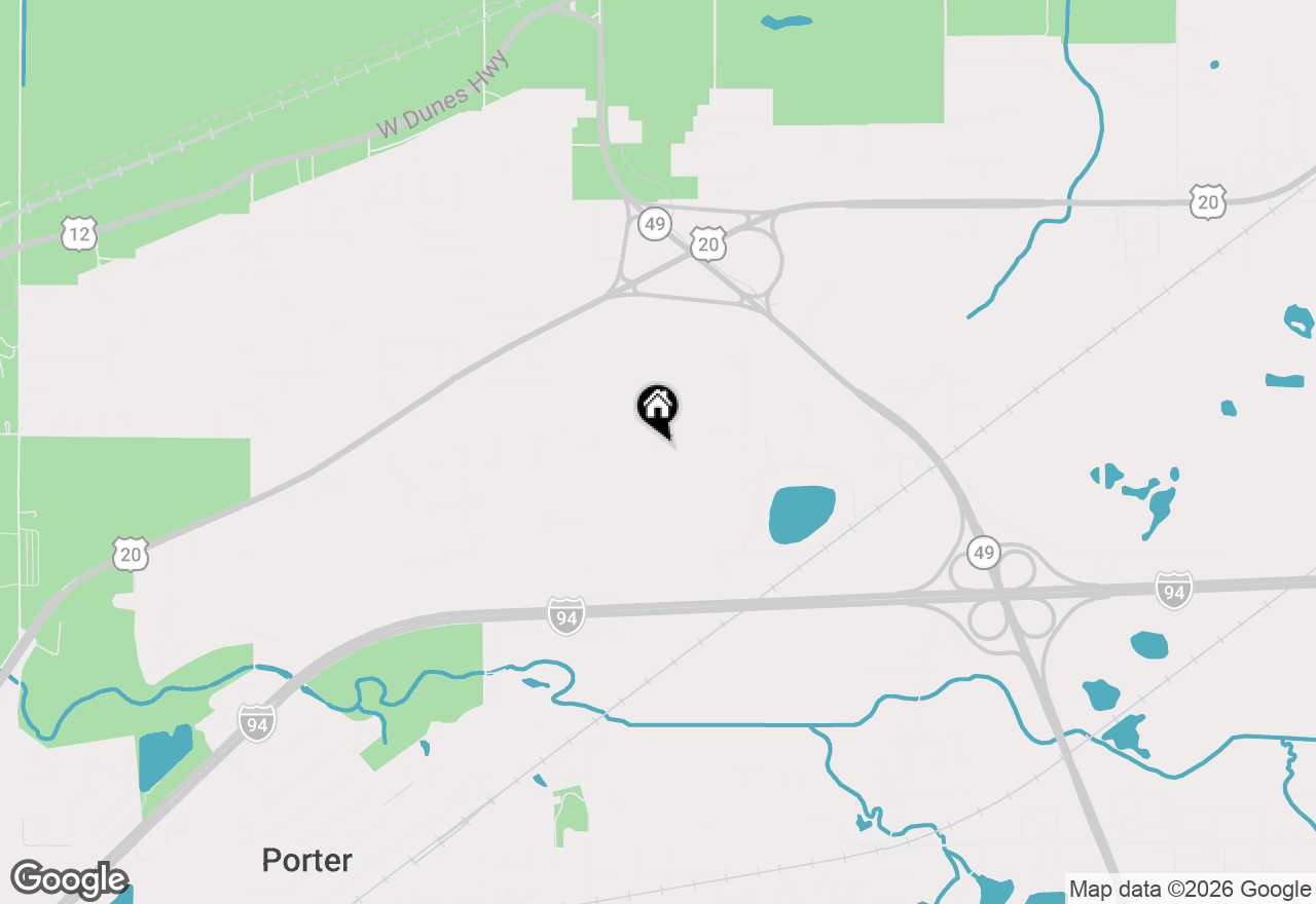 Map of 676 E Oak Hill, Chesterton, IN 46304