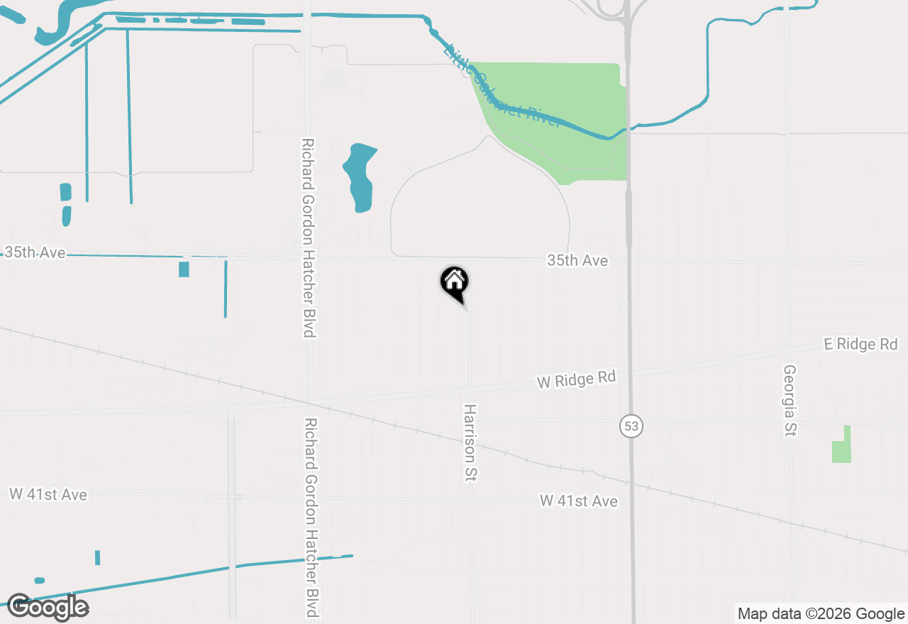 Map of 3625 Tyler Street, Gary, IN 46408