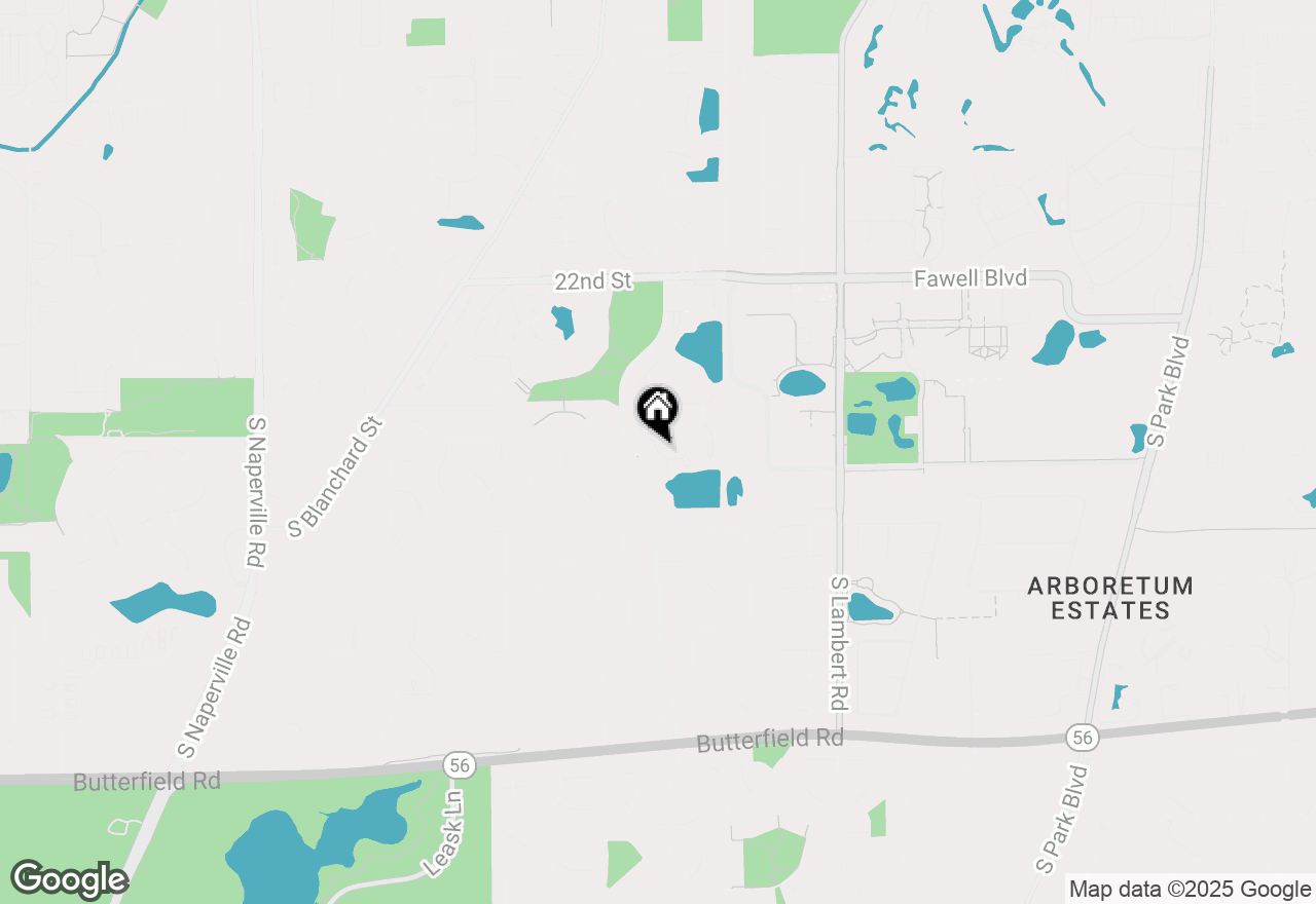 Map of 1652 Dover Court #A, Wheaton, IL 60189